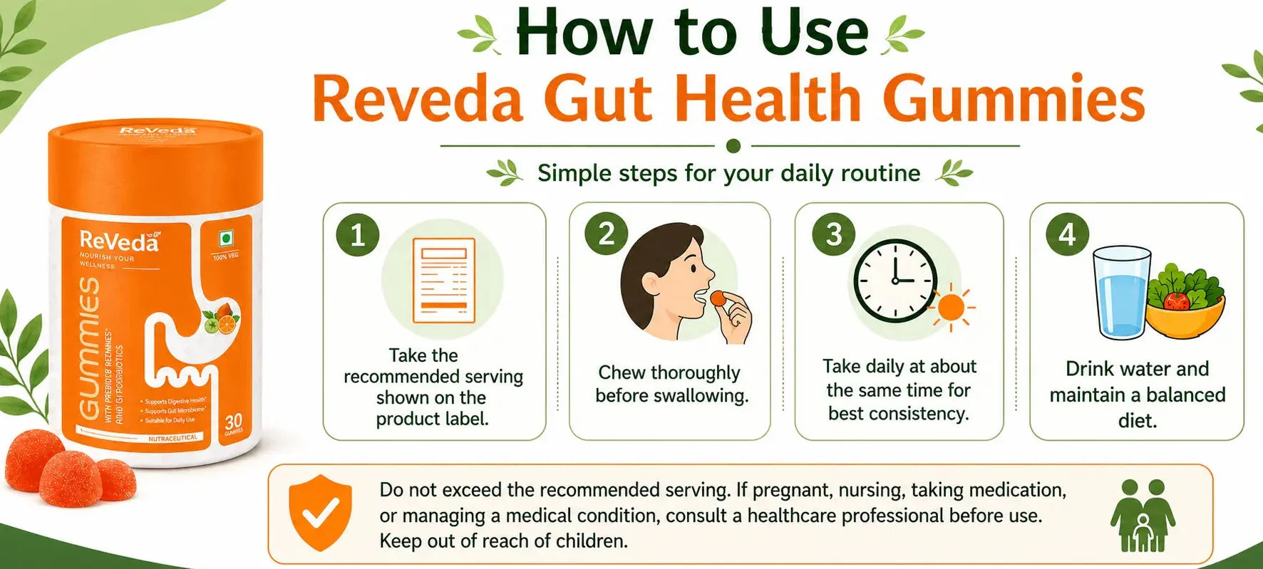 How to Use Reveda Gut Health Gummies for Better Digestion and Gut Wellness